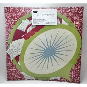 Creative Memories Very Merry Paper Pack 12x12 Christmas Scrapbook Die Cuts craft